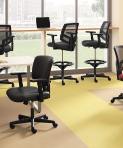 HON® Volt Extended-Height Stool, Mesh/Fabric, Black 2