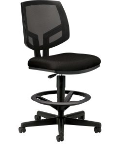 HON® Volt Extended-Height Stool, Mesh/Fabric, Black