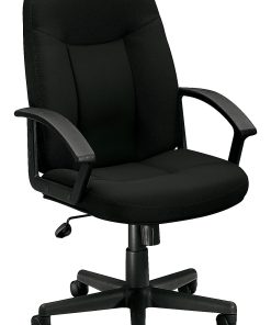 HON® Basyx Ergonomic High-Back Executive Chair, Black