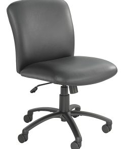 Safco® Uber Big And Tall 24-Hour Mid-Back Chair, Black Frame, Black, Option Arms Sold Separately