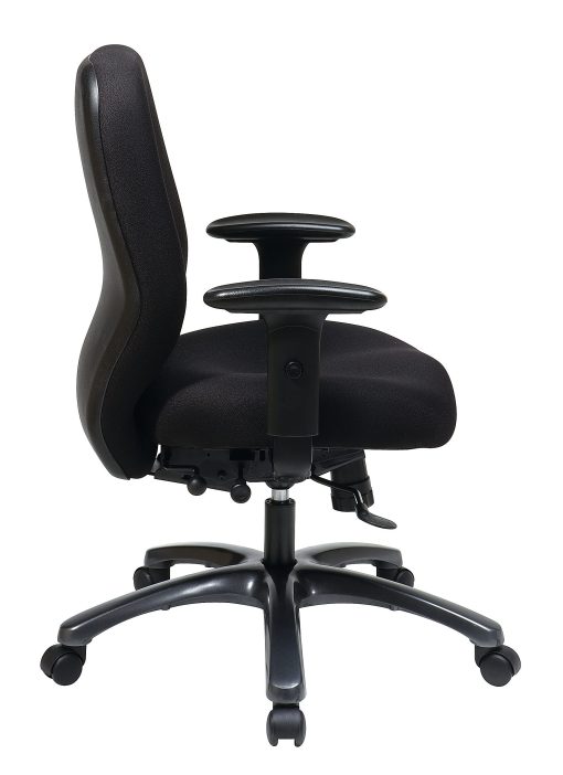 Office Star™ ProLine II Adjustable Ergonomic Fabric Executive Chair, Black - Image 2