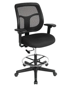Eurotech Apollo Drafting Stool, Black