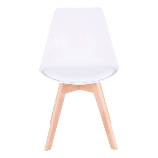 Lorell® Modern Guest Chair, White/Baige - Image 2