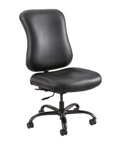 Safco® Optimus Big & Tall Ergonomic Vinyl High-Back Chair, Black 2
