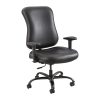 Eurostyle Dagmar Adjustable Fabric Low-Back Office Task Chair With Cane Back, Black/Natural 4