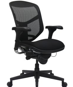 WorkPro® Quantum 9000 Series Ergonomic Mid-Back Mesh/Fabric Chair, Black, BIFMA Compliant 2
