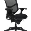 WorkPro® 12000 Series Ergonomic Mesh/Premium Fabric Mid-Back Chair, Black/Beige, BIFMA Compliant 4