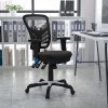 Safco® Vue Mesh/Vinyl Chair, Black 4