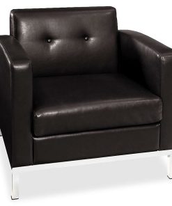 Ave Six Office Star Avenue Six Wall Street Chair With 2 Arms, Espresso 2