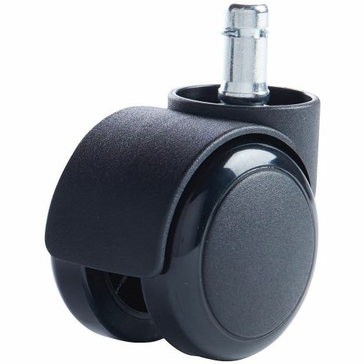 Master Caster® Futura Series Casters, Soft Wheel, Stem B For Metal Base, Pack Of 5 - Image 2