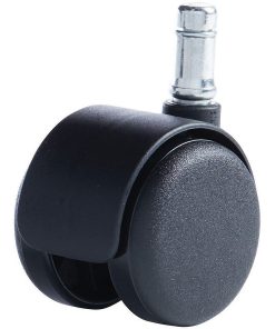 Master Caster® Safety Series Casters, Hard Wheel, Standard Neck, Stem B For Metal Bases, Pack Of 5 2