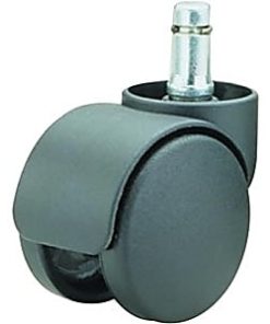 Master Caster® Safety Series Casters, Soft Wheel, Oversized Neck 1 1/2″, Stem B For Metal Base, Pack Of 5 2