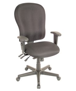 Eurotech XL 4 x 4 Fabric Task Chair, Black 2