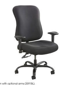 Safco® Optimus Big & Tall High-Back Chair, Black 2