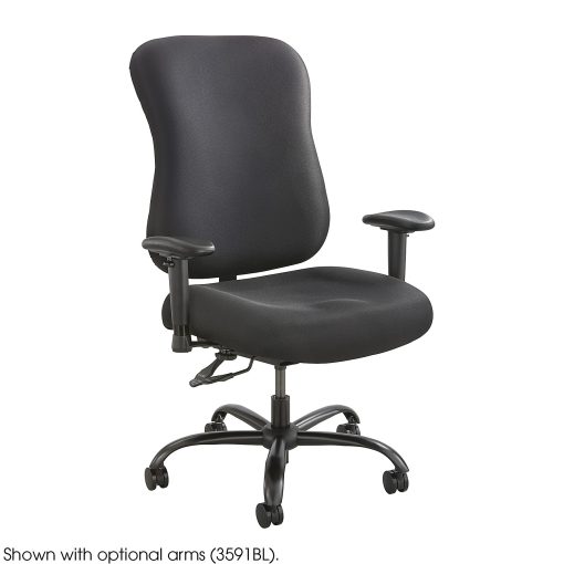 Safco® Optimus Big & Tall High-Back Chair, Black - Image 2