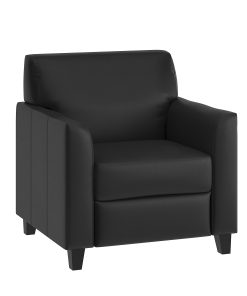 Flash Furniture HERCULES Diplomat Series Leathersoft Chair, Black