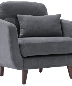 Serta® Sierra Collection Arm Chair, Slate Gray/Chestnut 2