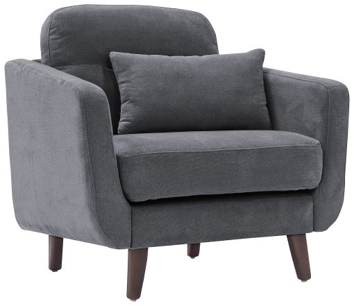 Serta® Sierra Collection Arm Chair, Slate Gray/Chestnut - Image 2