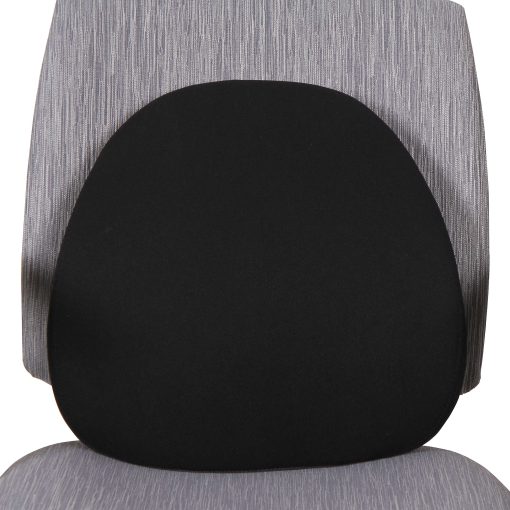Lorell® Ergo Fabric Lumbar Back Support, Black - Image 2