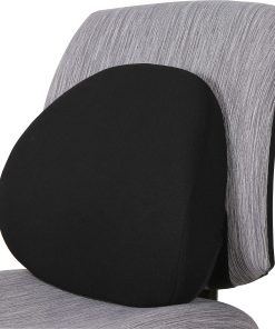 Lorell® Ergo Fabric Lumbar Back Support, Black