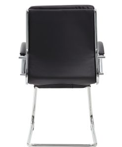 Boss Office Products CaressoftPlus™ Guest Chair, Black/Chrome 2