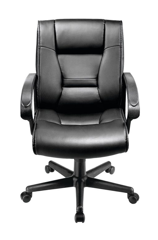 Realspace® Ruzzi Mid-Back Manager's Chair, Black, BIFMA Compliant - Image 2