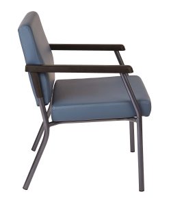 Bariatric Big & Tall Chair, Dillion Fabric With Arms, Blue 2