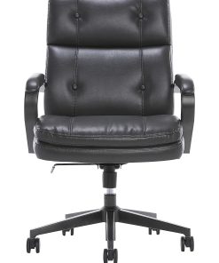 Serta® SitTrue™ Belterra Faux Leather Mid-Back Manager Office Chair, Black 2