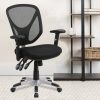 Office Star™ Pro-Line II™ SPX Bonded Leather High-Back Chair, Espresso/Chrome 3
