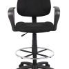 Boss Office Products Drafting Stool, No Arms, Blue/Chrome, B1615-BE 3