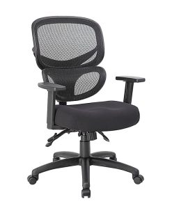 Boss Office Products Multifunction Mid-Back Task Chair, Black