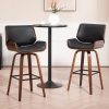 Flash Furniture Slat Back Restaurant Bar Stool, Burgundy/Walnut 4