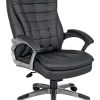 Glamour Home Avak Ergonomic Faux Leather Mid-Back Adjustable Task Chair, Brown 3