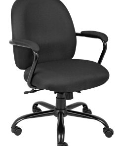 Boss Office Products Heavy-Duty Mid-Back Task Chair, Black