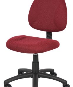 Boss Office Products Perfect Posture Ergonomic Fabric Mid-Back Deluxe Office Task Chair, Black 2