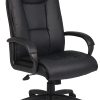 Boss Office Products Heavy Duty Big And Tall Double Plush Executive Chair, CaressoftPlus™ Vinyl, Black 4