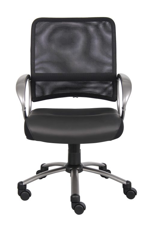 Boss Office Products Mesh Task Chair, Black/Pewter - Image 2