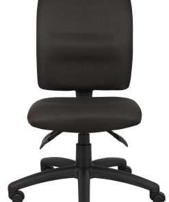 Boss Office Products Multi-Function Ergonomic Fabric High-Back Task Chair, Black 2