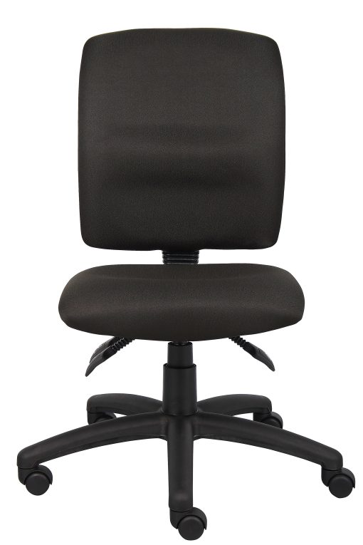 Boss Office Products Multi-Function Ergonomic Fabric High-Back Task Chair, Black - Image 2