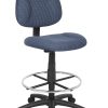 Boss Office Products Drafting Stool, With Arms, Black/Chrome 4