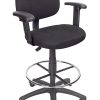 Flash Furniture Vinyl Low-Back Swivel Armless Task Chair, Tan/Gray 4