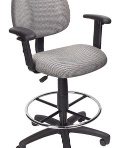 Boss Office Products Drafting Stool, Gray