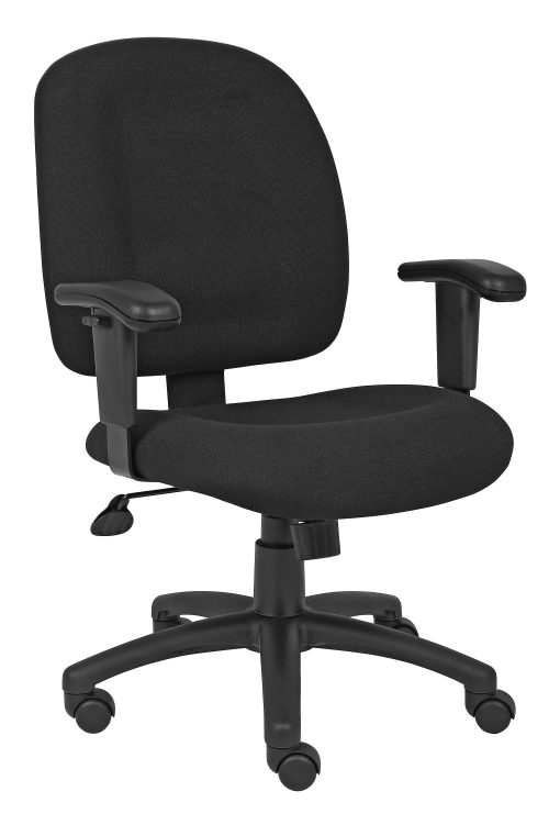 Boss Office Products Chenille Task Chair, Black
