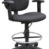 Lorell Training Room Guest Chairs – Black Seat Color – Fabric Seat Material – Mesh Back Material – Metal Frame Material – 84385 4