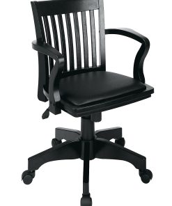 OSP Designs Deluxe Bankers Chair, Black