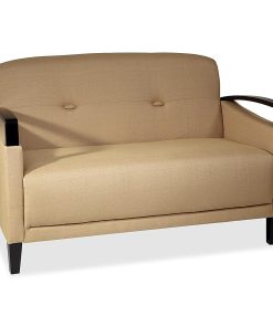 Ave Six Main Street Loveseat, Woven Wheat/Espresso 2