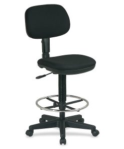 Office Star Sculptured Seat and Back Drafting Chair with Adjustable Foot ring 2