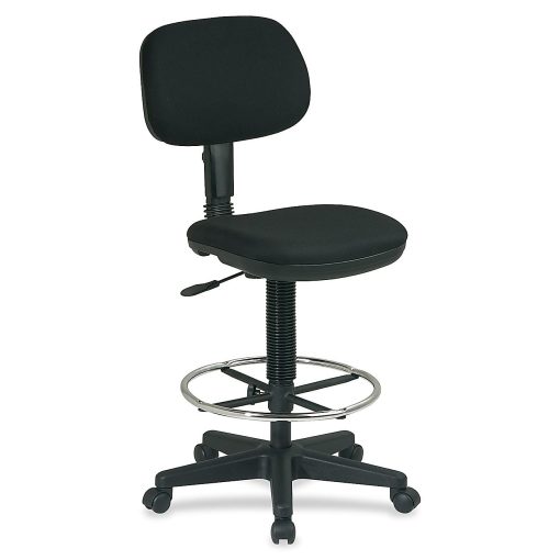 Office Star Sculptured Seat and Back Drafting Chair with Adjustable Foot ring - Image 2