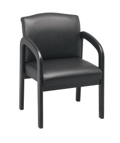 Office Star™ Work Smart™ Guest Chair, Black/Espresso 2