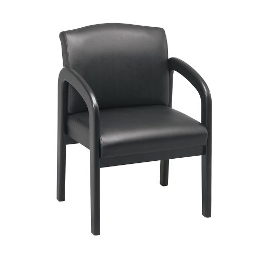 Office Star™ Work Smart™ Guest Chair, Black/Espresso - Image 2